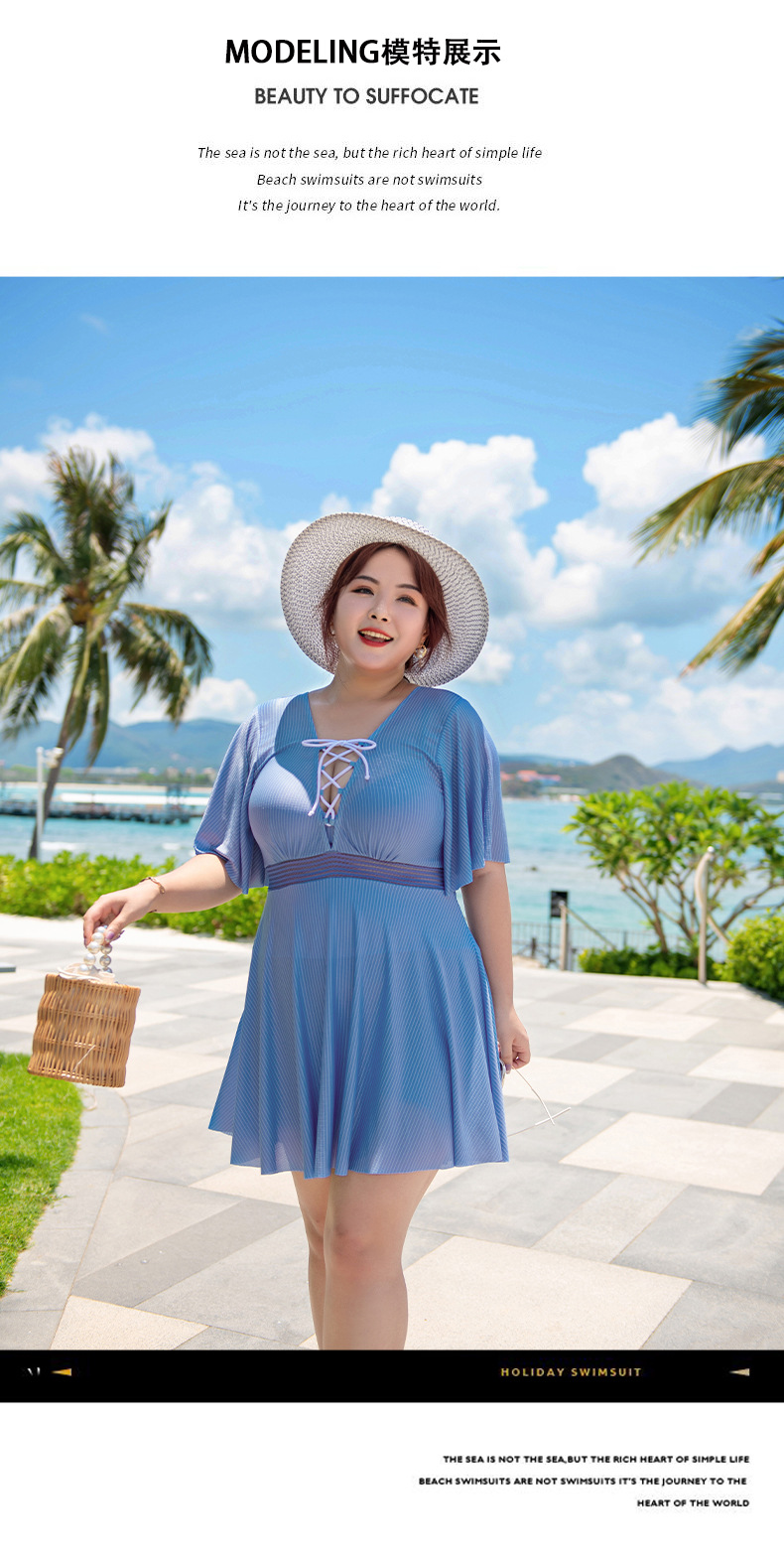 ชุดว่ายน้ำคนอ้วน วันพีช 6xl รอบอก 42-46 รอบเอว 34-42 สะโพก42-46 นิ้วค่ะ ชุดยาว 35 รอบวงแขน 23 นิ้วค่ะ ผ้าดี งานสวย เก็บพุงดีมากค่ะ