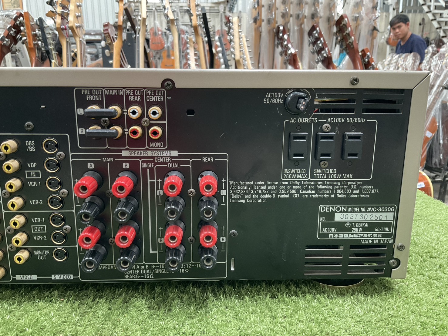 เครื่องขยายเสียง DENON : AVC-3030G สินค้าไม่พร้อมใช้งาน(ต้องซ่อม)