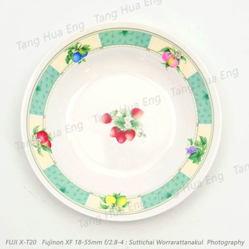 จานทรงลึก 8 นิ้ว #P907-8 ลายเบลล่า ตรายูนิก้า