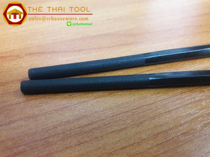 ตะเกียบชาบู ทนร้อน 200 องศา สีดำ 9.5 นิ้ว, Made in Thailand Simple Reusable VALOX Resin Non-roll Black Chopsticks in Japanese Shabu Shabu Asian Style with Heat Resistance