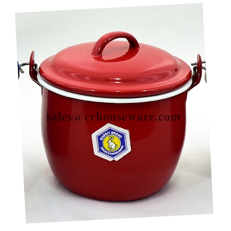 หม้อเคลือบหูหิ้ว 12 ซม. รหัส 008-T1500-1720