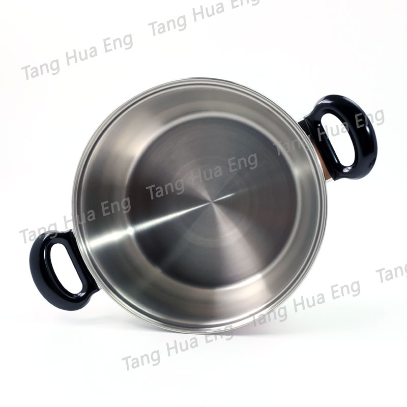 Zebra หม้อหุงต้มสเตนเลส 2 หู ขนาด 24 ซม. Merry ตราหัวม้าลาย