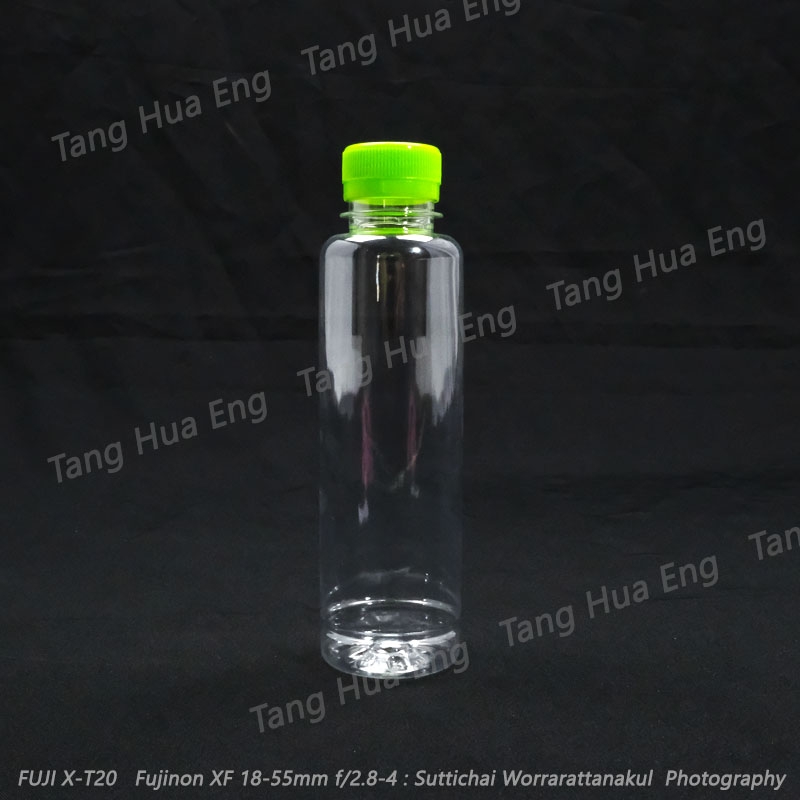 ขวดน้ำผลไม้ PET ร่ำรวย 250 มล. ปาก 30 มม. ( 150 ใบ)