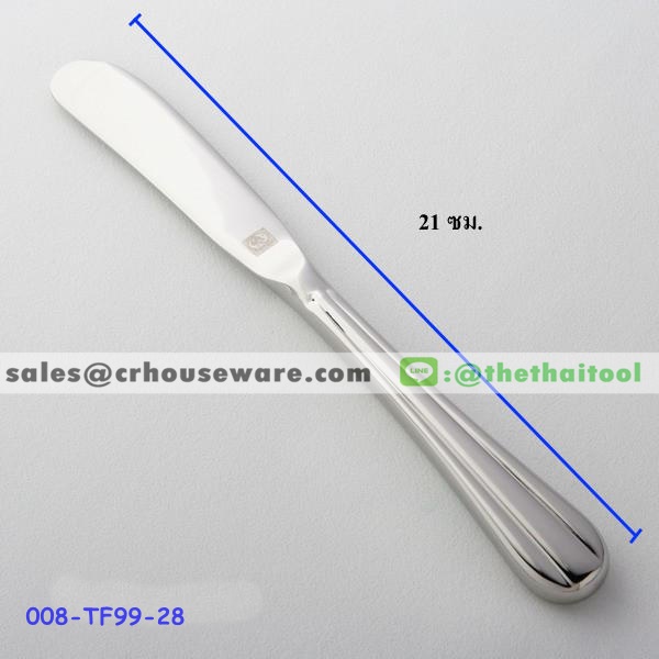 มีดเนยสแตนเลสด้าม Hollow 99 ลายอินทนนท์ BUTTER SPREADER 008-TF99-28
