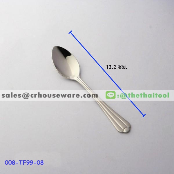 ช้อนกาแฟสแตนเลส 99 ลายอินทนนท์ COFFEE SPOON 008-TF99-08