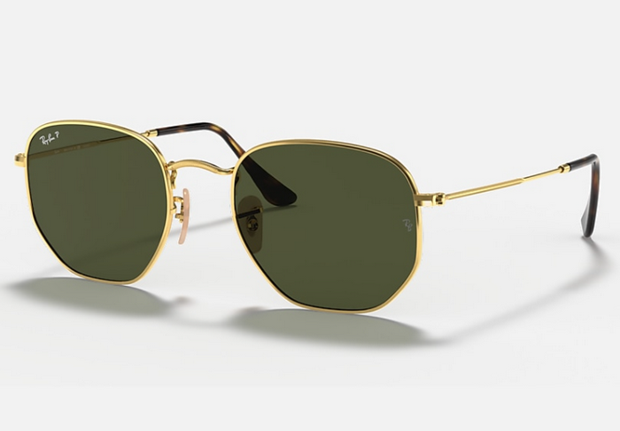 RayBan RB3548N 001/58 HEXAGONAL FLAT LENSES