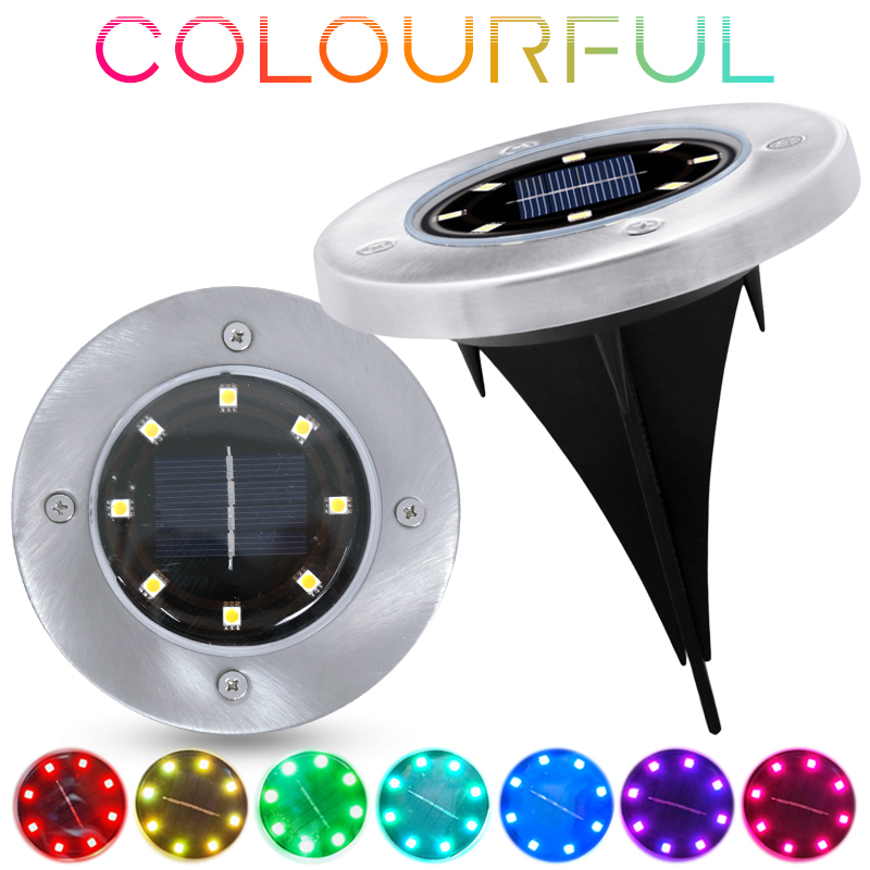 ไฟทางเดินสนาม solar light (colourful)