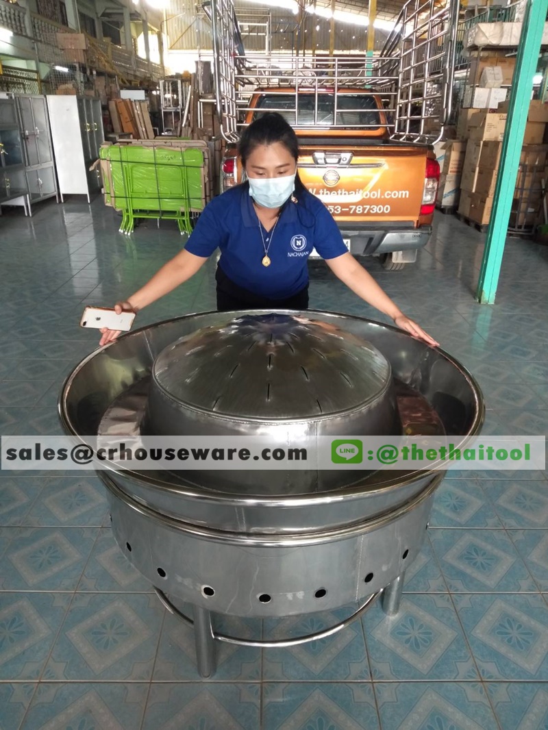 เตาย่างหมูกระทะยักษ์, หมูกระทะไซส์ใหญ่สุดสำหรับงานปาร์ตี้,Giant_Thai_BBQ_Size,火锅是特大号,非常大