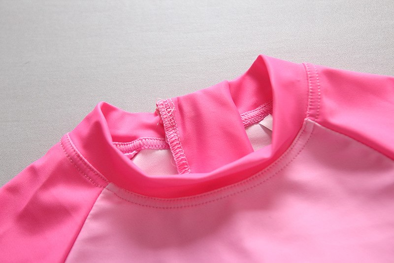 พร้อมส่ง ชุดว่ายน้ำ ชุดบอดี้สูท สไตล์เมอเมด สีชมพู