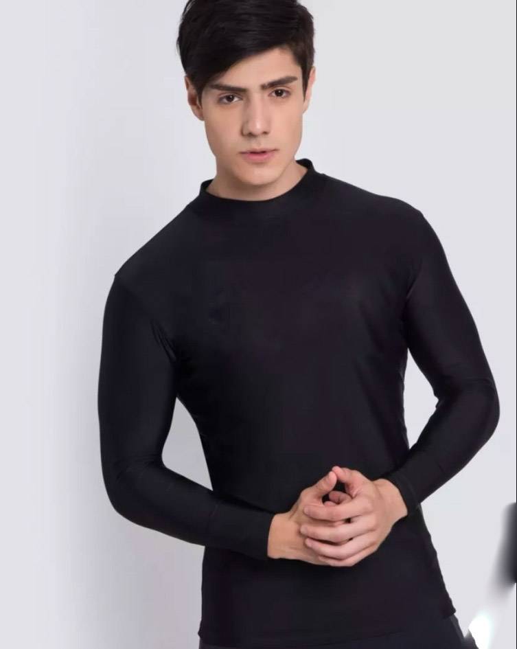 เสื้้อว่ายน้ำชายสีดำ 7xl ผ้ากันแดดไซส์ใหญ่รอบอก 52-60 รอบวงแขน 22นิ้ว (ก่อนยืด) ยาว 27 นิ้ว ผ้าดี เนื้อหนา ระบายควมร้อนได้ดีมากค่ะ