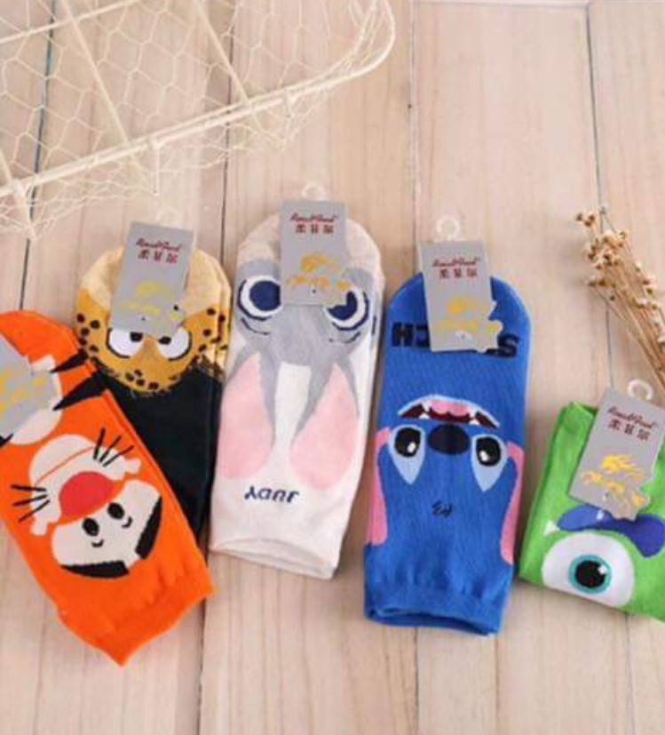 ถุงเท้า ลายรวมลายคละสี