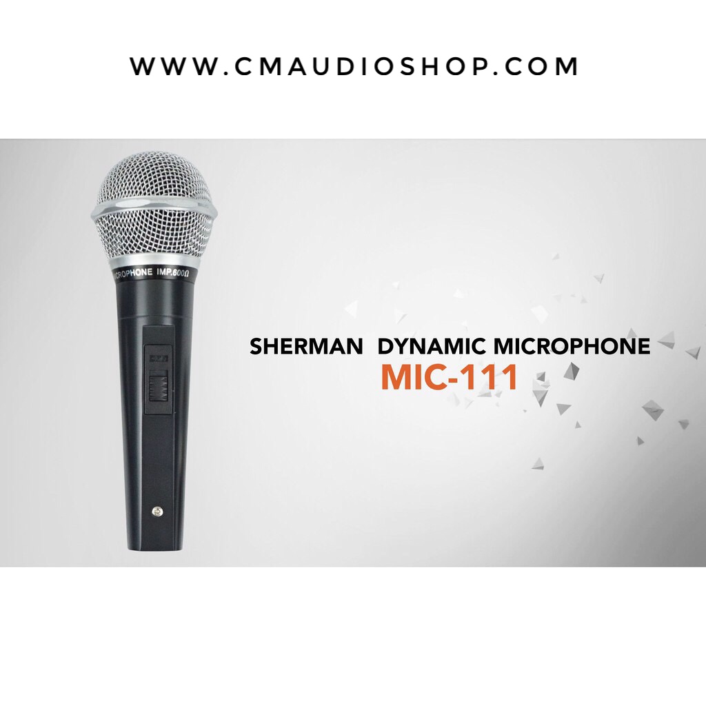 ไมค์สาย-ไมโครโฟนแบบมีสาย ยี่ห้อ Sherman รุ่น MIC-111