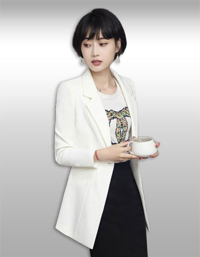 เสื้อสูทผู้หญิงสีขาวแบบสวยสไตล์เกาหลี มี 6ไซส รหัส2269