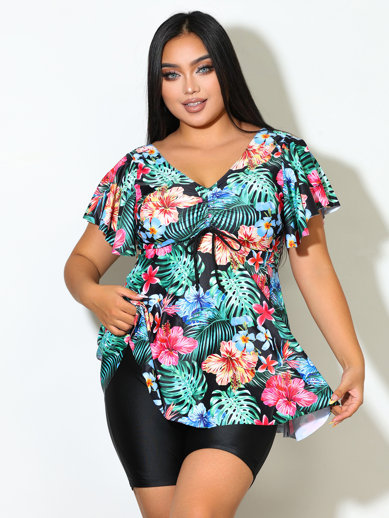 ชุดว่ายน้ำคนอ้วนเซต 2 ชิ้นรอบอก46-54 กางเกงรอบเอว 40-46 สะโพก48-58 เสื้อยาว 32 กางเกงยาว 18 นิ้วค่ะรอบวงแขน 20-26 นิ้ว ผ้าดีงานสวยพลางพุง ใส่แล้วดูไม่อ้วน คุ้มราคามากๆค่ะ