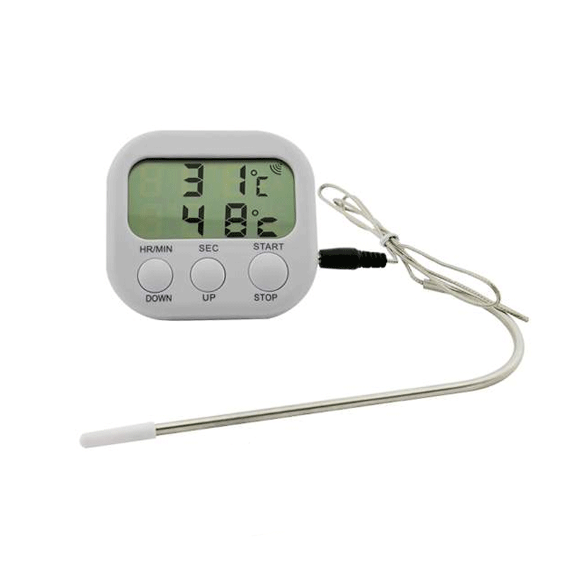 เทอร์โมมิเตอร์วัดอุณหภูมิ / นาฬิกาจับเวลา แบบมีสาย # 286