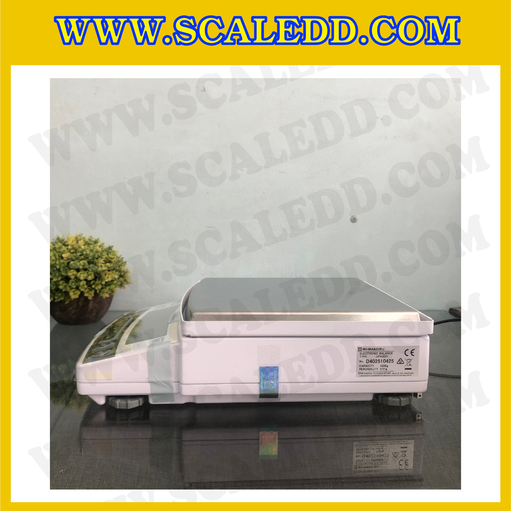 เครื่องชั่งดิจิตอล ทศนิยม 2 ตำแหน่ง รุ่น UP4202Y พิกัด4200gx0.01g เครื่องชั่งละเอียดสูง4200g เครื่องชั่งน้ำหนัก4200g ตาชั่ง4200กรัม พิกัดน้ำหนัก 4200g ความละเอียด 0.01g ยี่ห้อ SHIMADZU รุ่น UP4202Y