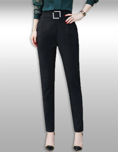 กางเกงแฟชั่นสีดำใส่ทำงาน มี 5ไซส รหัส2286