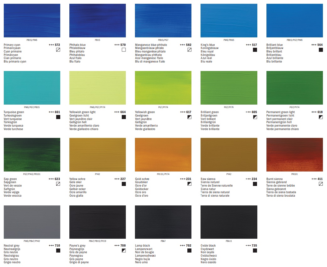 สีอะคริลิค Amsterdam 120ml