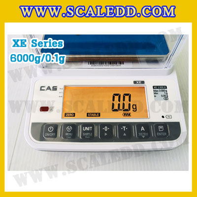 เครื่องชั่งดิจิตอลทศนิยม1ตำแหน่ง รุ่น XE 6000g x 0.1g เครื่องชั่ง6000g เครื่องชั่งน้ำหนัก 6000g เครื่องชั่งละเอียดสูง6000g กิโลดิจิตอล6000g ตาชั่ง6000g เครื่องชั่ง6000g ยี่ห้อ CAS รุ่น XE