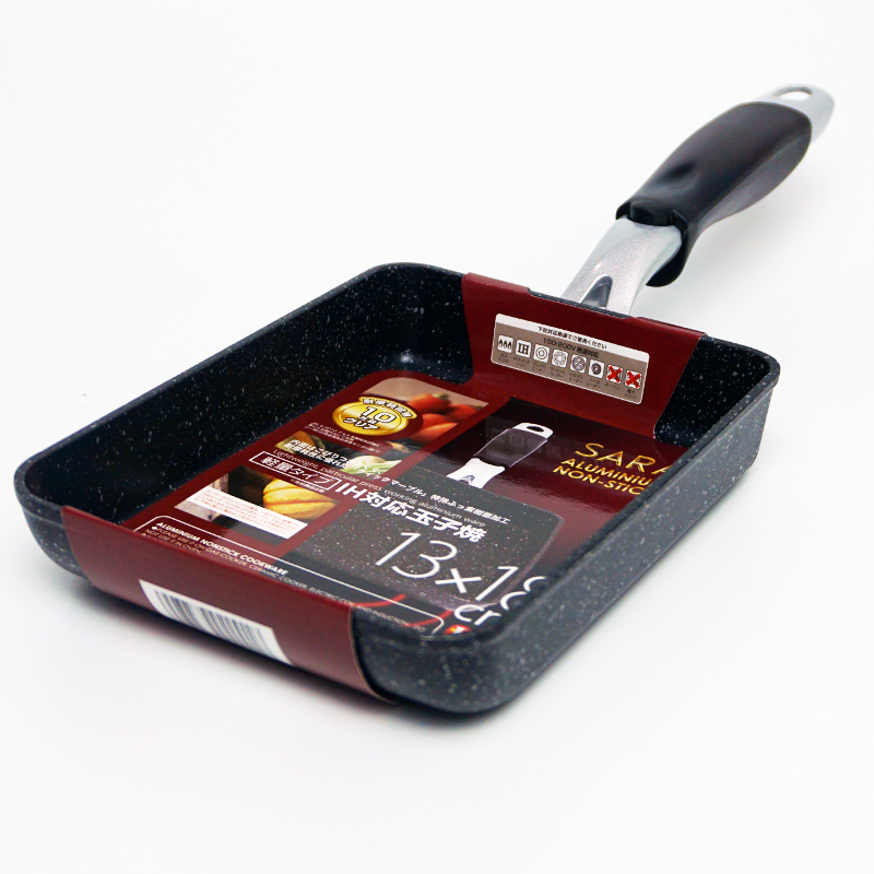 กระทะไข่ม้วน นอนสติ๊ก 13x18 ซม. ( IH ) SARA