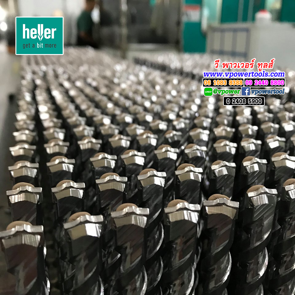 Heller SDS-Plus ดอกสว่านเจาะปูน/คอนกรีต เฮลเล่อร์ จากเยอรมัน แท้ รุ่นไบโอนิค โปร