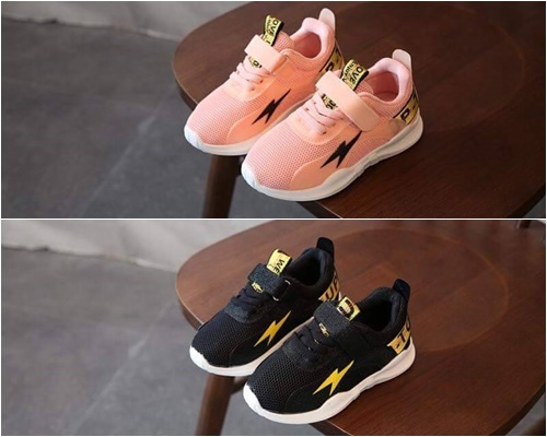 รองเท้าผ้าใบ ระบายอากาศ สีดำ,โอรส
