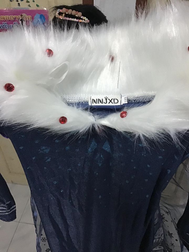 ชุดเด็ก : เดรส+ผ้าคลุมแอลซ่าซีซั่น2