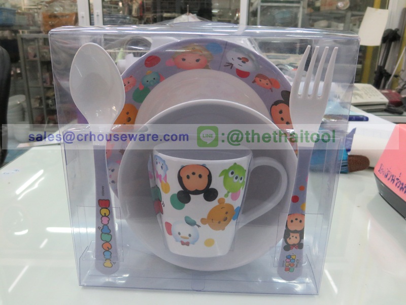 ชุดกล่องของขวัญเมลามีนลายดาร์ตูน ชุด 5 ชิ้น 005-419