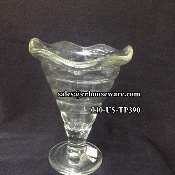 แก้วไอศครีมทรงเฮอริเคน 040-US-TP390 Ice cream cup,Hhurricanes shape.