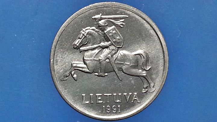เหรียญ เงินตรา ประเทศ ลิทัวเนีย Centas 1991