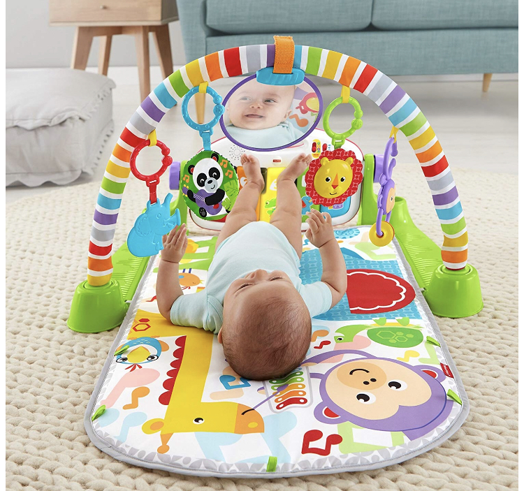 แผ่นรองนอนเพลย์ยิม Fisher-Price Deluxe Kick 'n Play Piano Gym (พร้อมส่ง)