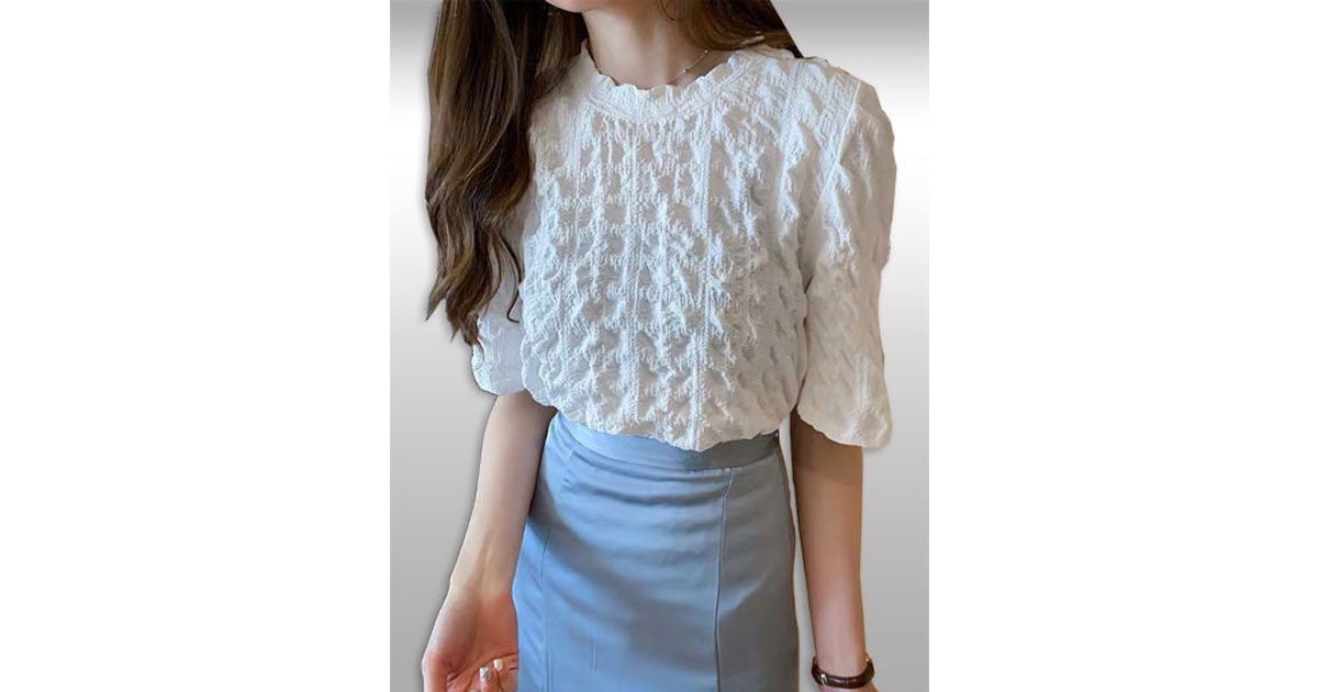 เสื้อแฟชั่นแบบใส่สบายสไตล์เกาหลี มี2สี รหัส 2273