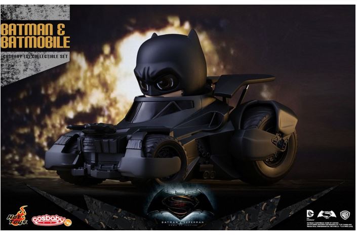 HOTTOYS - Batman v Superman: Dawn of Justice - Cosbaby Batman&Batmobile
