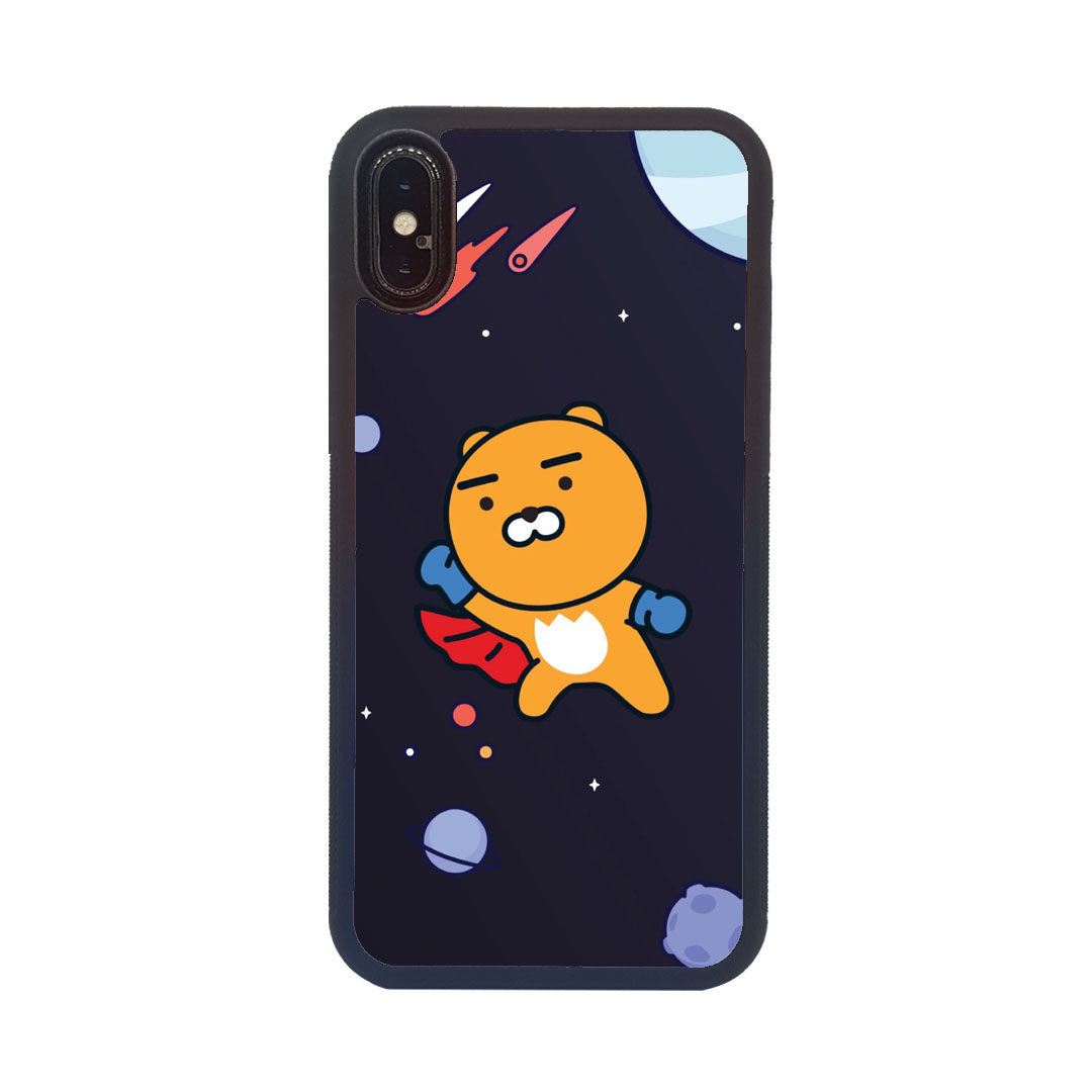 iPhoneX/Xs เคสขอบนิ่มพิมพ์ลายแปะหลัง ลาย2