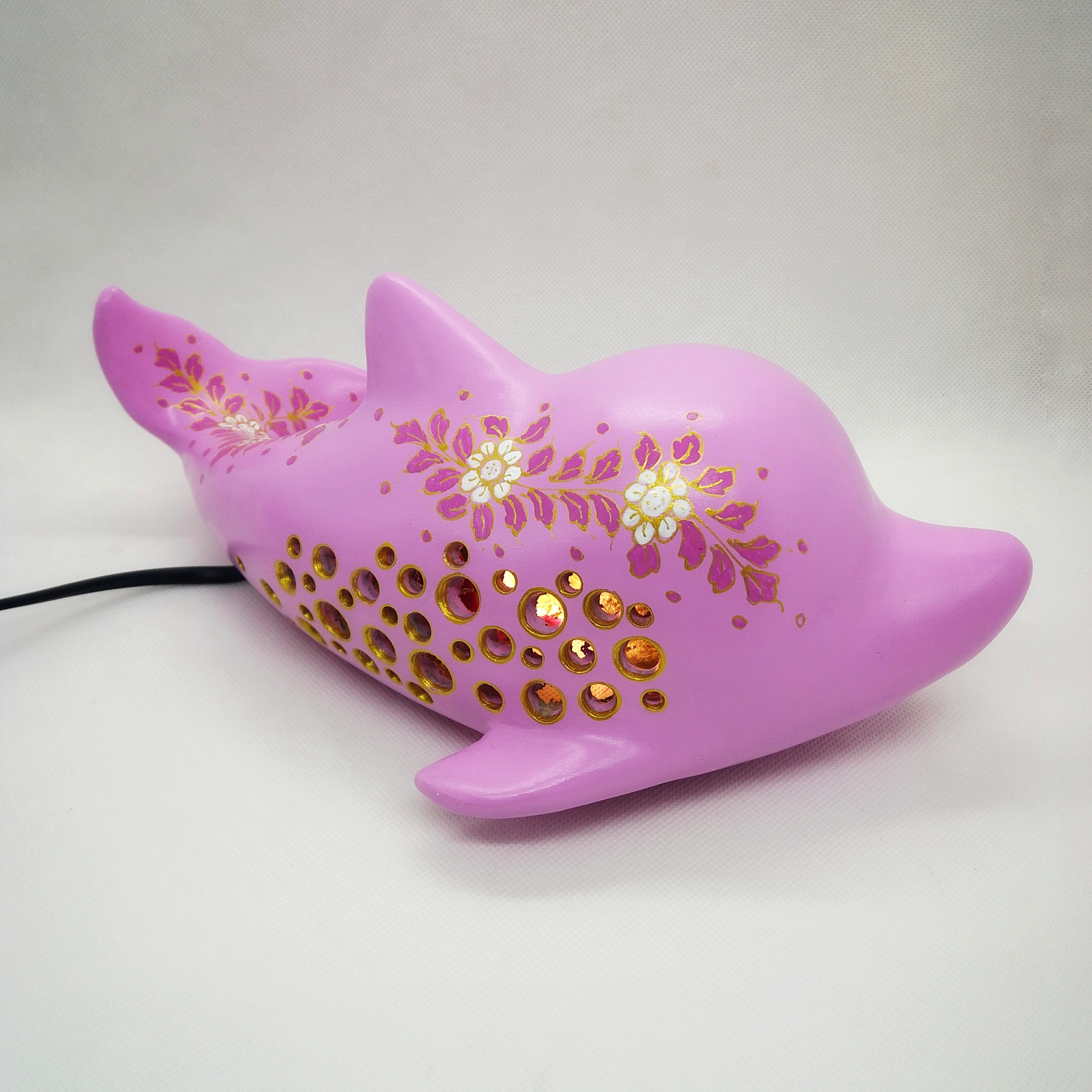 โคมไฟโลมาสีชมพู แบบไม่มีฐาน XL