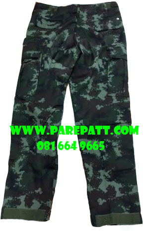 ชุดพรางดิจตอลทหารบกแบบกระเป๋าเจาะ