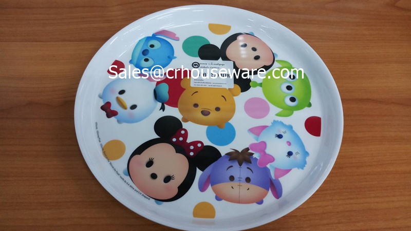 ถาดกลม 11 นิ้ว ลายTSUMSUM