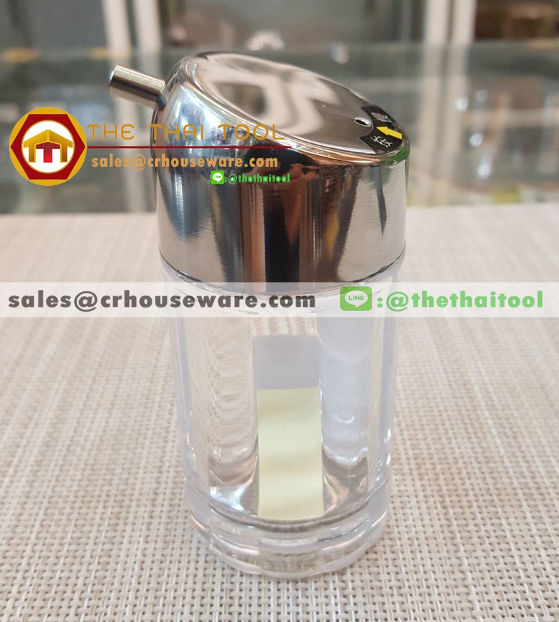 ขวดซอสอคริลิค ฝาสแตนเลส 3 oz. 005-PT717
