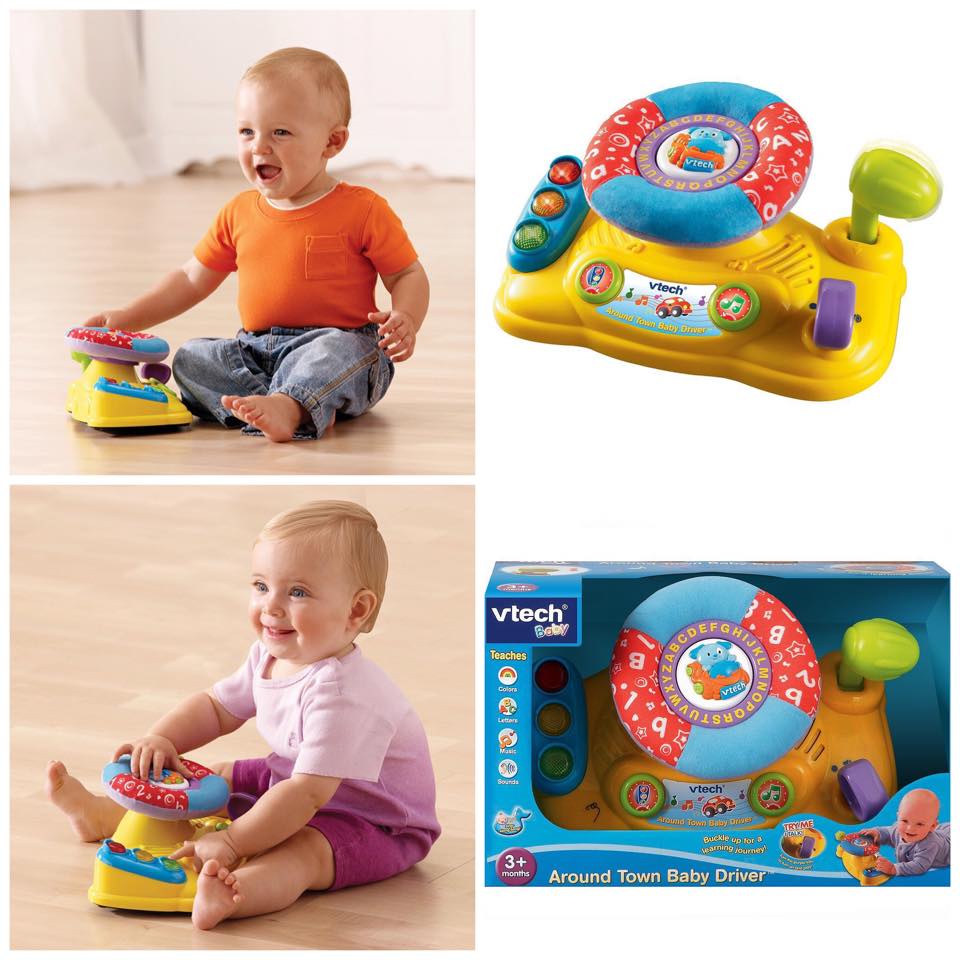 พวงมาลัยขับรถ Vtech Around Town Baby Driver