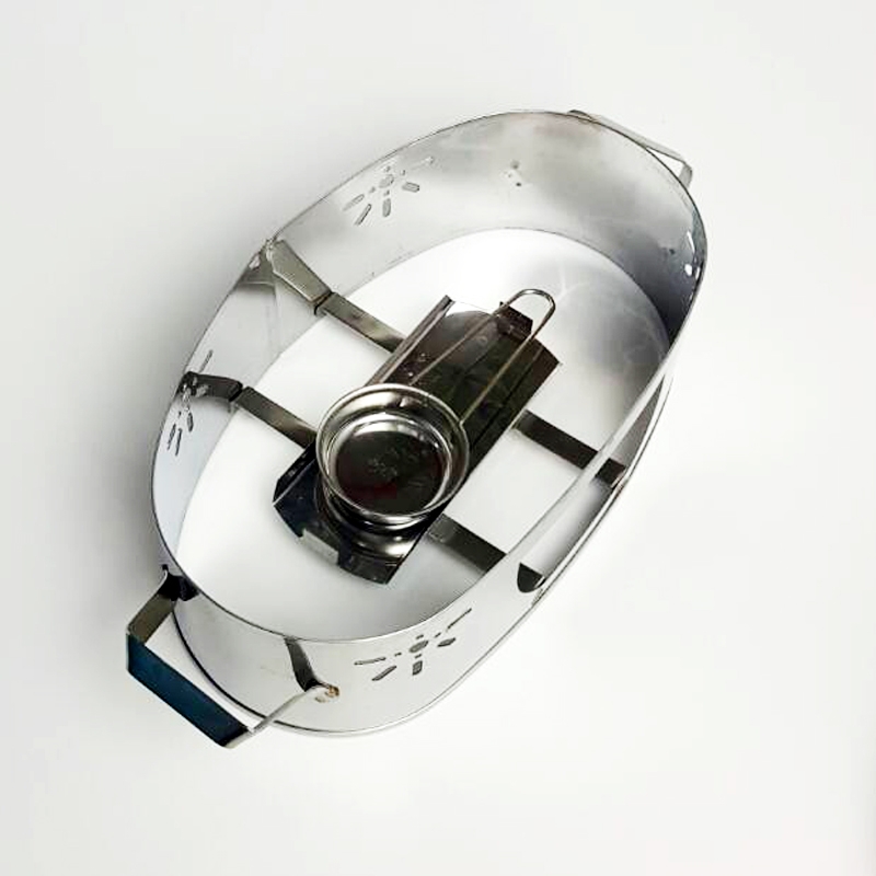 Anchor ชุดปลาหมึกไข่นึ่งมะนาวพร้อม ชุดจานปลาปลาแป๊ะซะ เตาสเตนเลส ขนาด 14 นิ้ว