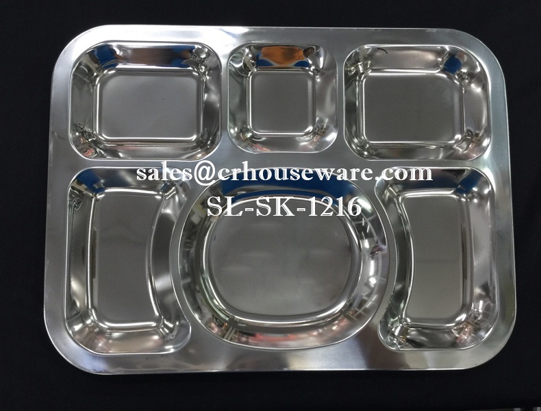 ถาดหลุมสแตนเลส-สี่เหลี่ยมใหญ่ (สินค้านำเข้า) SL-SK-1216