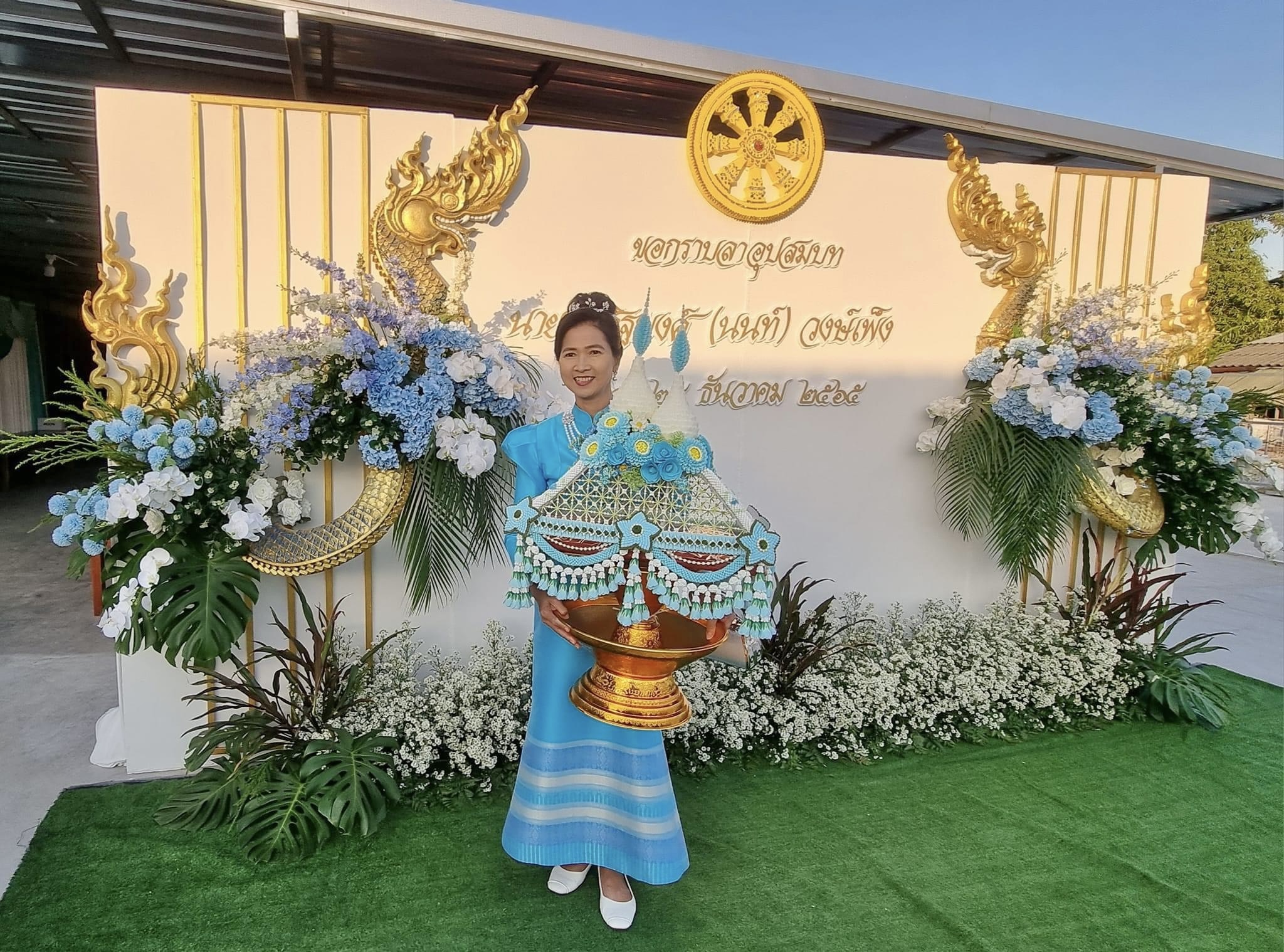 แบคดรอปงานอุปสมบท