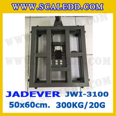 เครื่องชั่งดิจิตอลตั้งพื้น 300kg ยี่ห้อ JADEVER รุ่น JWI-3100 II ขนาดแท่น 50x60cm. เครื่องชั่งน้ำหนัก300กิโล เครื่องชั่งดิจิตอลชั่งน้ำหนัก300kg ตาชั่ง300kg ตาชั่งดิจิตอล300kg เครื่องชั่งดิจิตอล300kg พิกัดน้ำหนัก 300kg ค่าละเอียด 20g