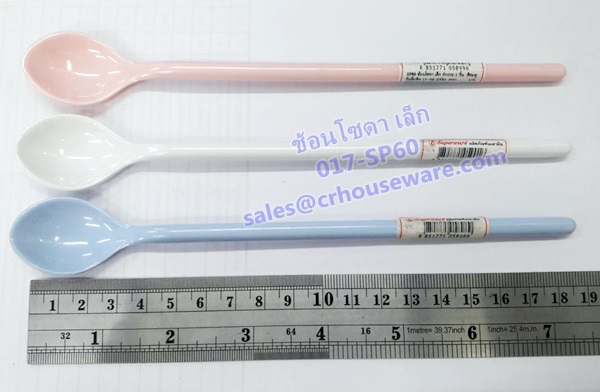 ช้อนโซดาเล็ก,ช้อนกาแฟเมลามีน Code : 017-SP60,Small soda spoon