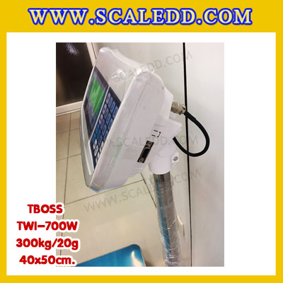 เครื่องชั่งน้ำหนัก300กิโลกรัม เครื่องชั่งน้ำหนัก300กิโล เครื่องชั่งดิจิตอล300kg เครื่องชั่งตั้งพื้น ตาชั่ง300kg ความละเอียด20g ขนาดแท่นชั่ง40*50cm ยี่ห้อ TBOSS รุ่น TWI-700W (เครื่องชั่งผ่านตรวจรับรองจากสำนักชั่งตวงวัด)