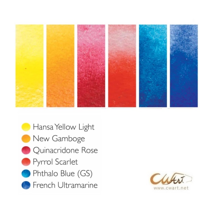 ชุดสีน้ำ Daniel Smith Extra Fine 5ml 6สี - Essentials (สีพื้นฐาน)