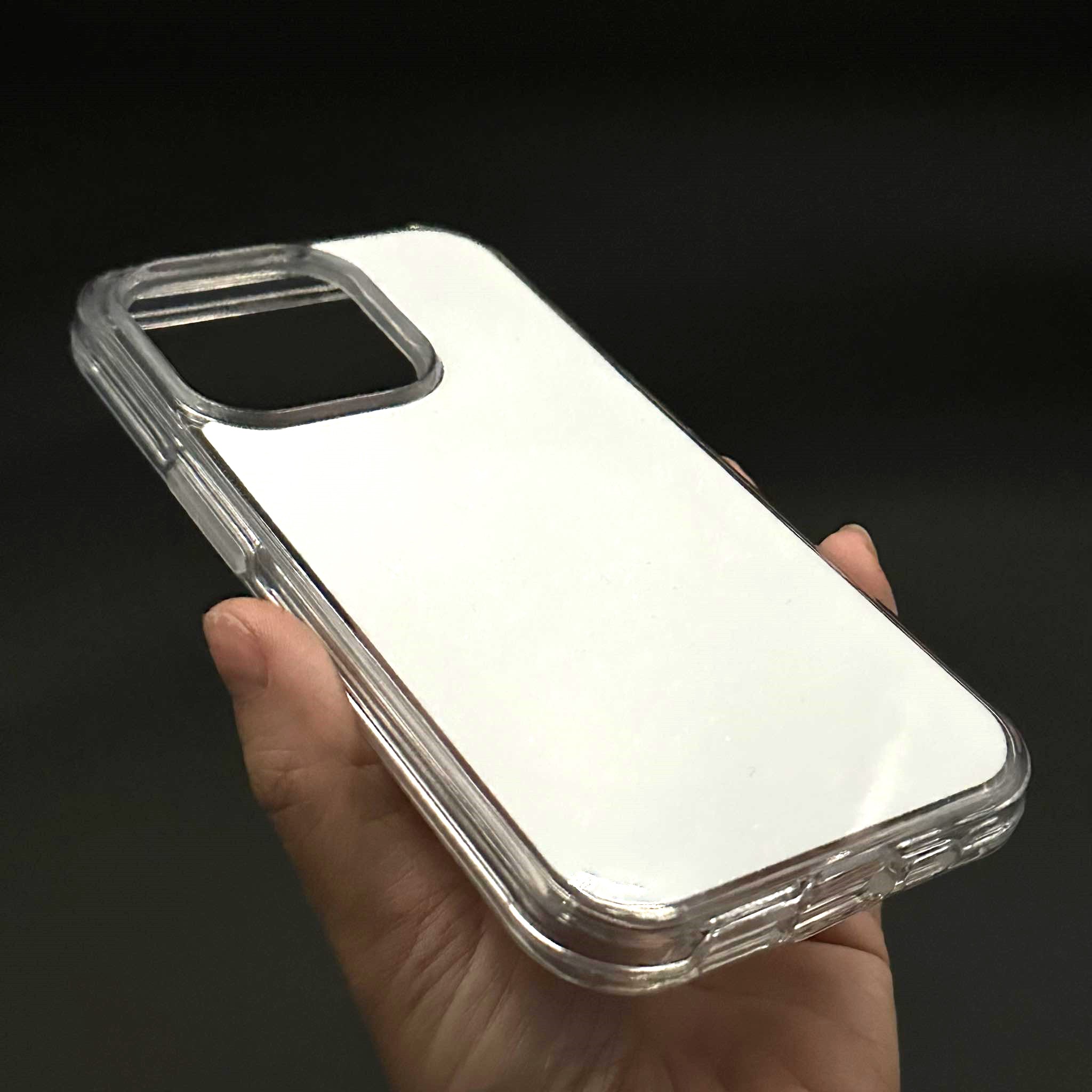 เคสใส2ชั้น (3in1)+แผ่นสกรีน iPhone16 Plus สำหรับงานสกรีน (sublimation)