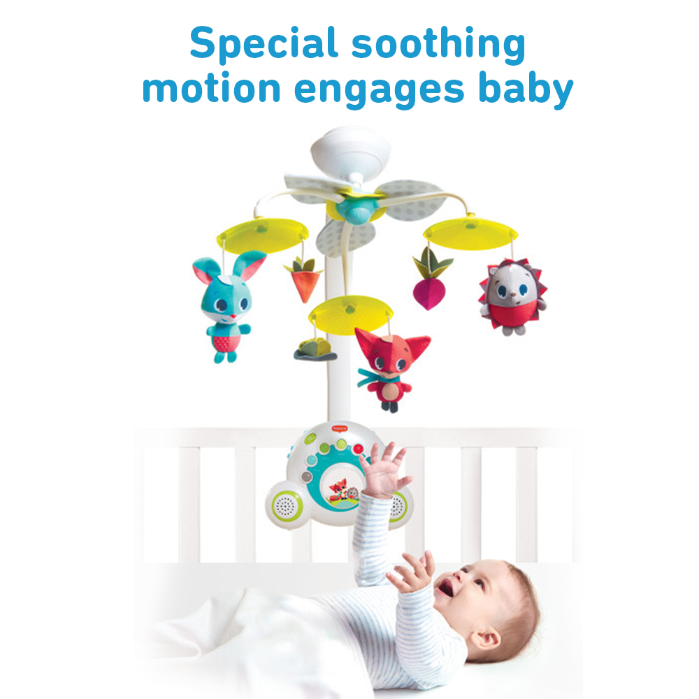 Tiny love 2-in-1 meadow days soothe 'n groove baby mobile