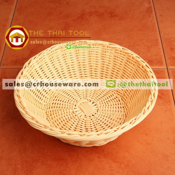 ตะกร้าหวายเทียม แบบกลม 005-TWPBB-43