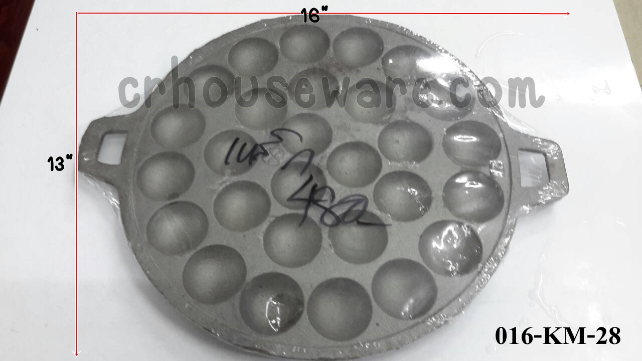 กะทะขนมครก 016-KM-28 Khanom Krok Pan breads pan 016-KM-28,อุปกรณ์ทำขนม ,พิมพ์ขนมครก ,ที่ทำขนมครก, พิมพ์ขนมครกเหล็ก